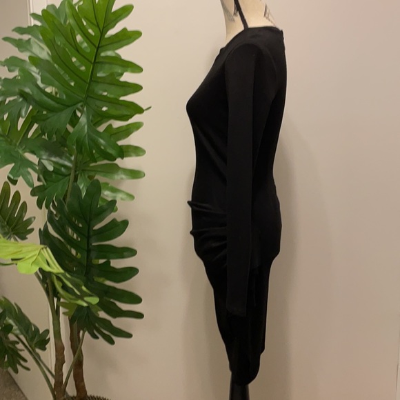 Michael Kors Raffle Side Waist Black Dress - Picture 3 of 11